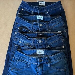 Hudson Blue Denim Jeans Lot of 4 size 12 girls